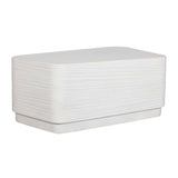 Outdoor Saltwater White Concrete Coffee Table 