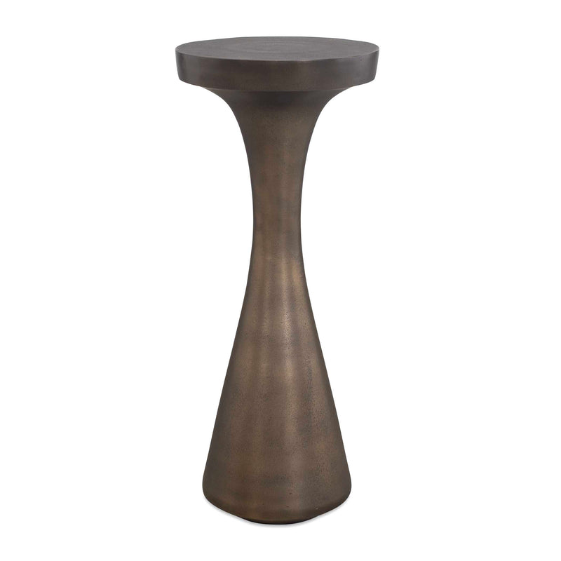 Outdoor Miko Indoor-Outdoor Bronze Drink Table 