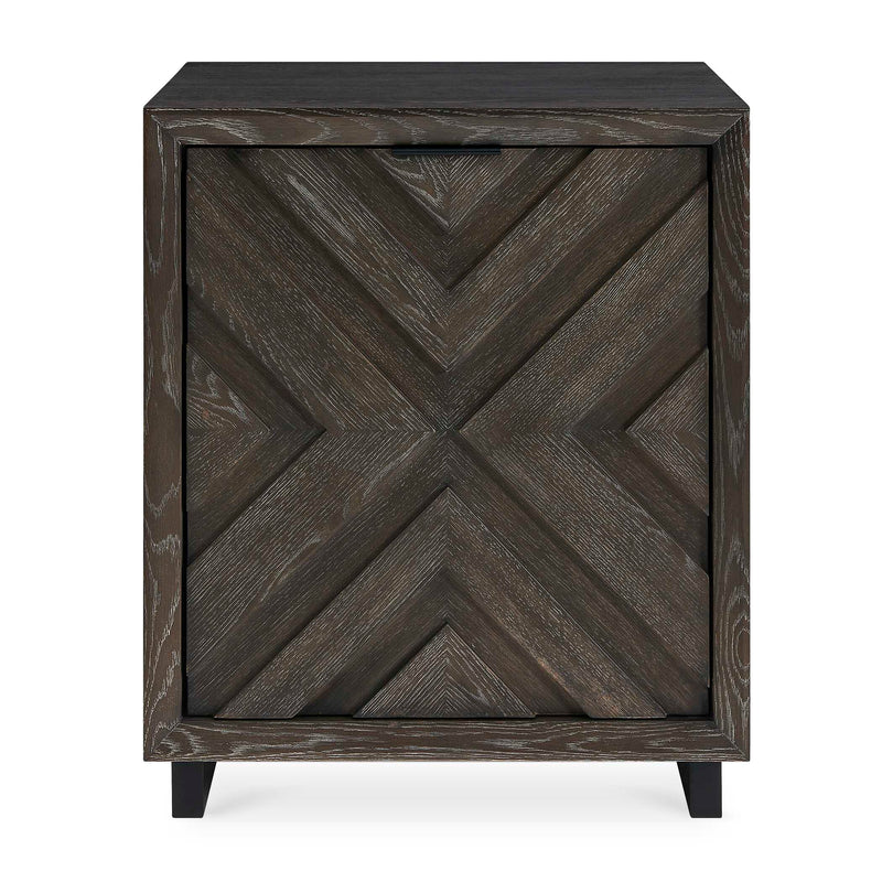 Accent Cabinets Barrett Dark Charcoal Oak Cabinet 