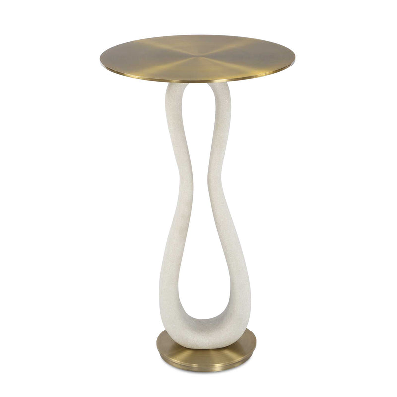 Accent Table Sonia Modern Brass Accent Table 