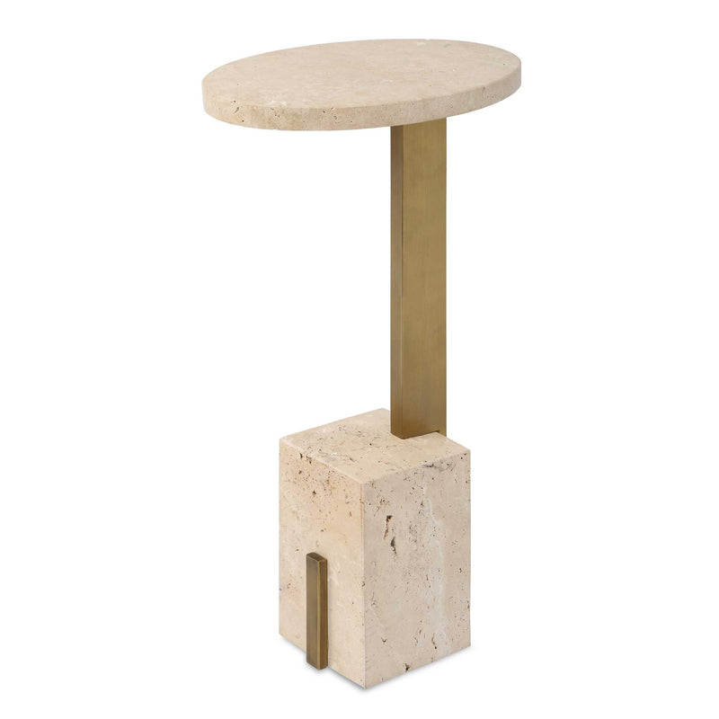 Accent Table Feranno Travertine Accent Table 