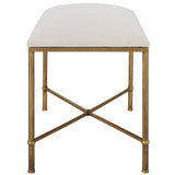 Furniture Avenham Small Bench // Gold 