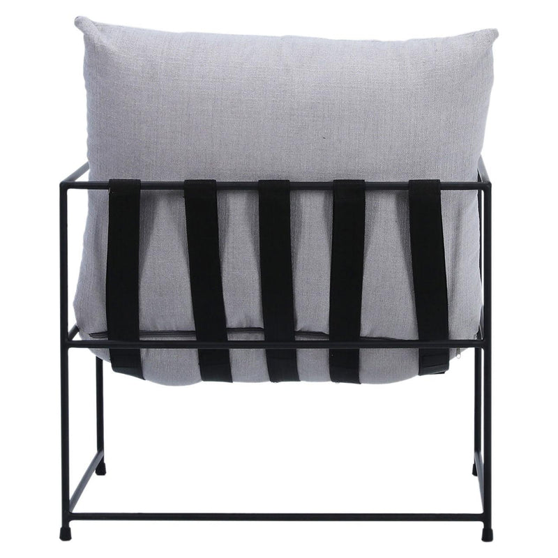 Furniture Black Strap Occasional Chair // Light Grey 