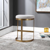 Furniture Ivana Counter Stool // Antique Gold 