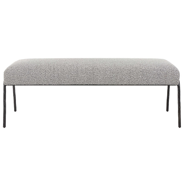 Furniture Jacobsen Bench // Grey Boucle 