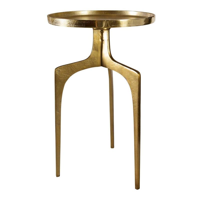 Furniture Kenna Accent Table in Gold 