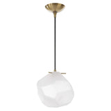  Geodesic Single Light Pendant // Matte Brass 