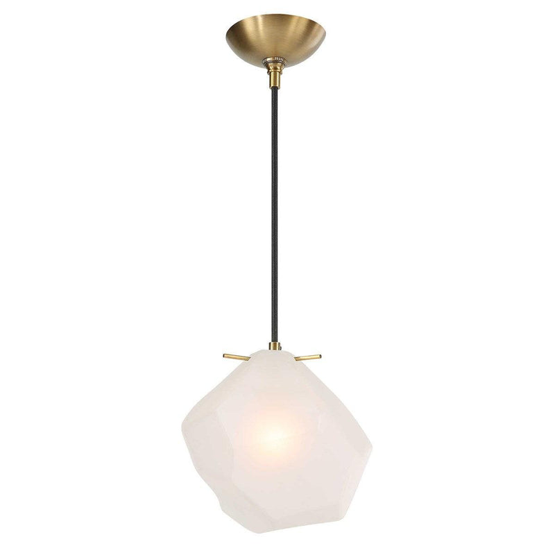  Geodesic Single Light Pendant // Matte Brass 