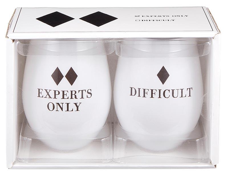 Holiday Bar & Drinkware Experts Only Ski Tumblers 