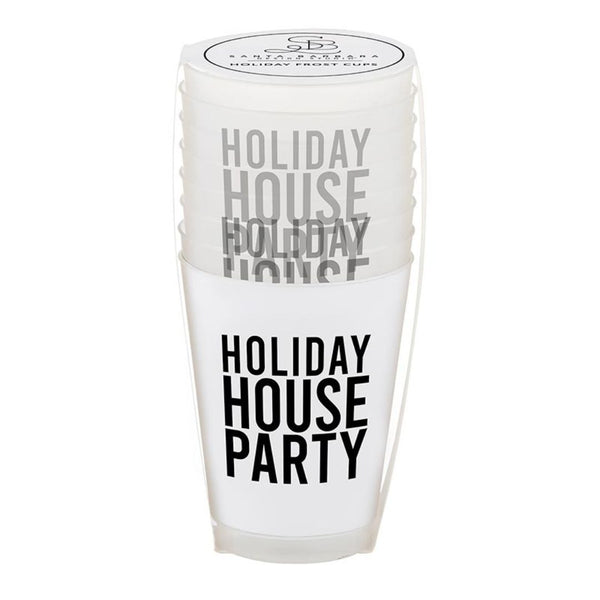 Bar & Glassware Holiday House Party Frosted Cup - 8pk 