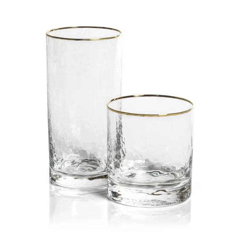 Holiday Bar & Drinkware Negroni Hammered Double Old Fashioned Glass 