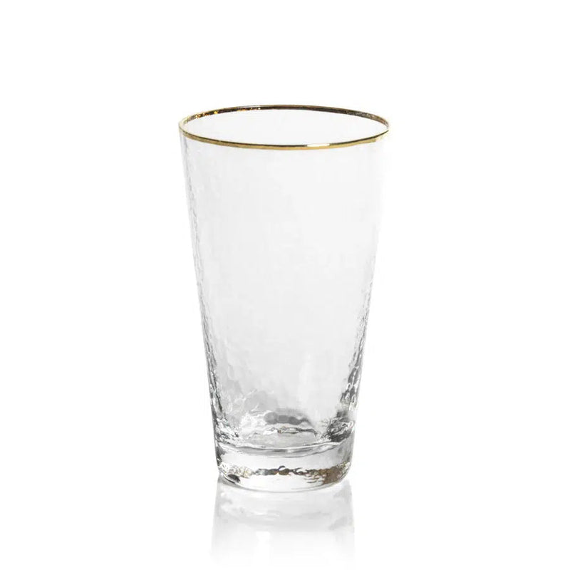 Holiday Bar & Drinkware Negroni Hammered Tapered Highball Glass 