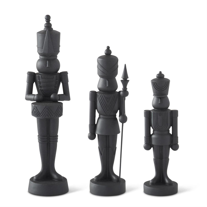 Holiday Candles Matte Black Nutcrackers // 3 Styles 