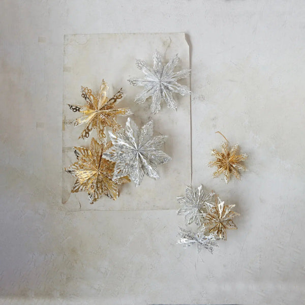  9" Paper Snowflake Ornament // 4 Styles 