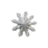  9" Paper Snowflake Ornament // 4 Styles Silver A 
