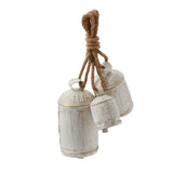 Holiday Decorative Objects Gathered Hanging Bells // White 