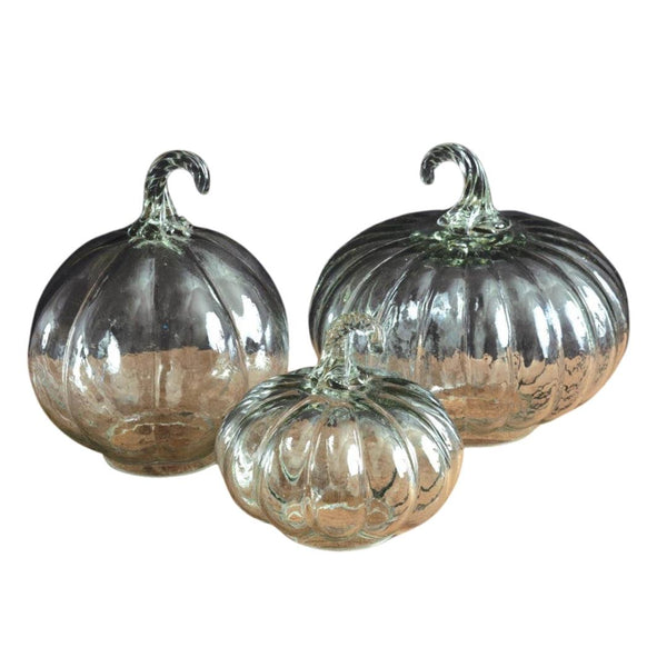 Holiday Decorative Objects Glass Pumpkins // 3 Sizes 