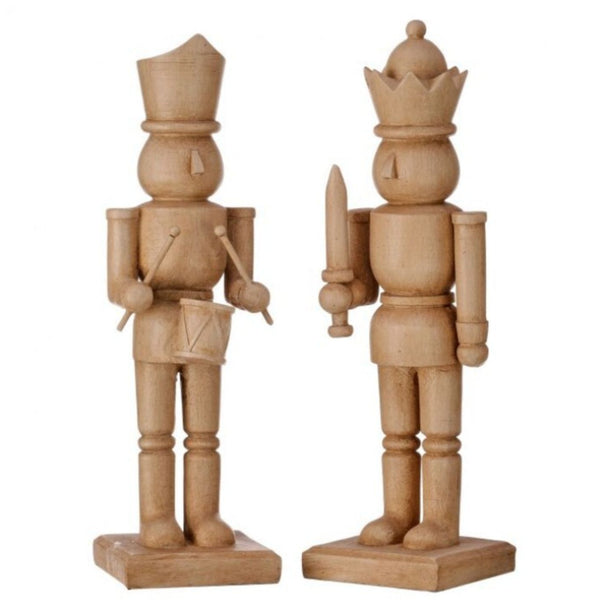  Resin White Oak Nutcracker Figurine // 2 Styles 