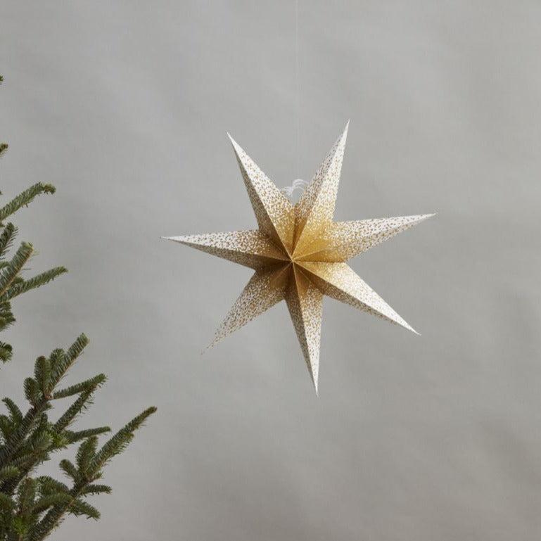 Holiday Decorative Objects Shimmering Paper Star Medium 