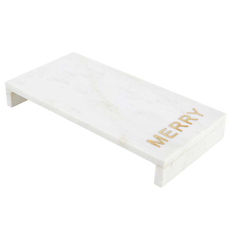 Holiday Kitchen, Tabletop & Serveware Merry Marble Waterfall Board 
