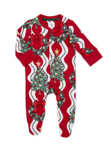 Holiday Lifestyle Baby Wreath & Tree Stripe Print Onesies 