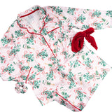  Mistletoast Satin Pant PJ Set 