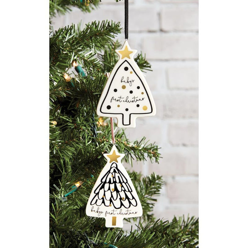 Lifestyle Baby's 1st Christmas Ornament - Black Tree 