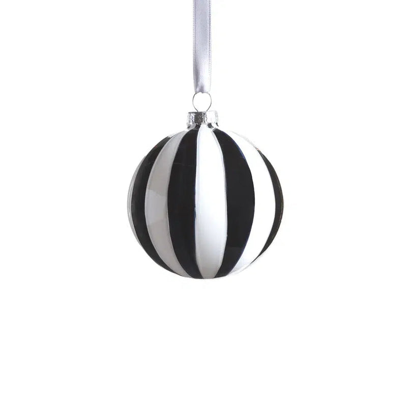 Holiday Ornaments Twilight Stripe Glass Ornament // 4 Styles Ball 