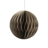 Holiday Ornaments Wish Paper Decorative Ball Ornament // Taupe 