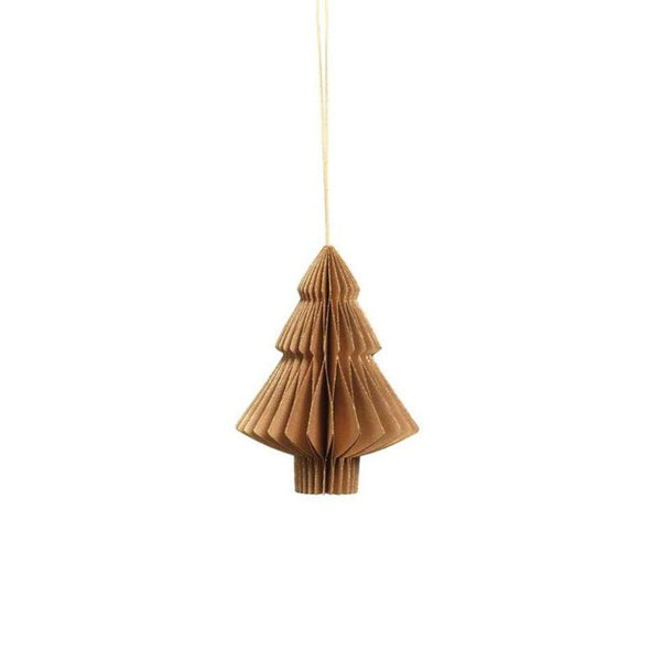 Holiday Ornaments Wish Paper Decorative Tree Ornament // Gold 