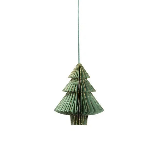 Holiday Ornaments Wish Paper Decorative Tree Ornament // Green 