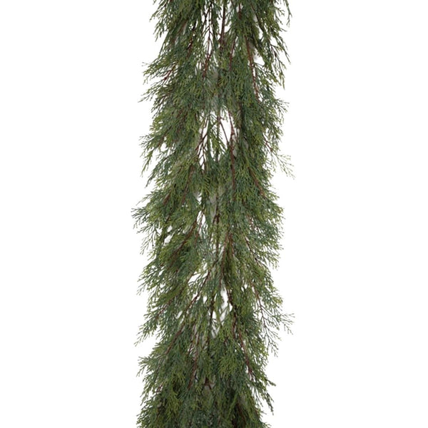Holiday Sprays, Stems, & Garland 6ft Cypress Realistic Garland 