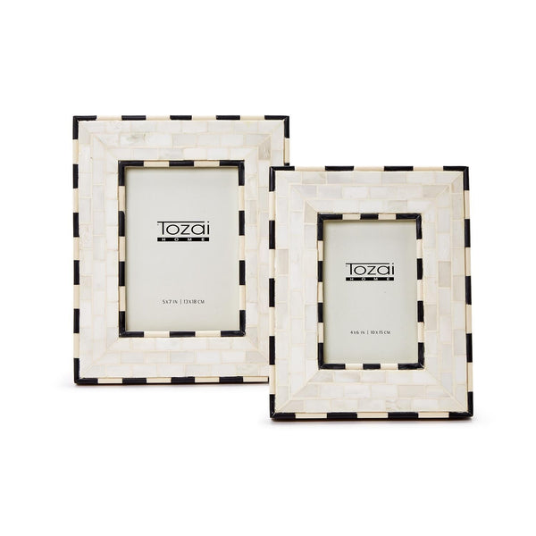 Home Accents Whitby Brick Pattern Photo Frame // 2 Sizes 