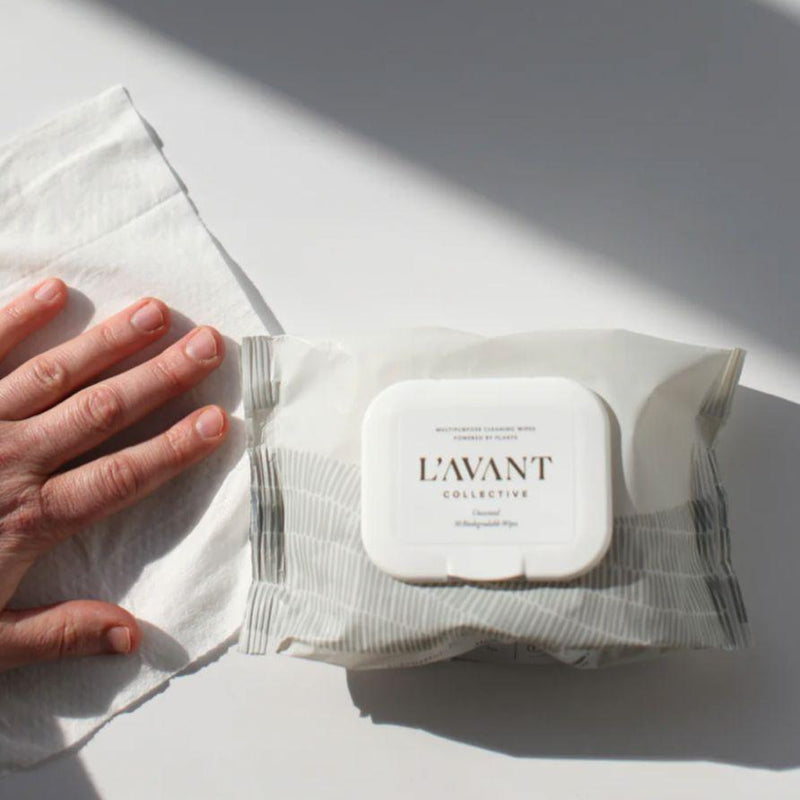 Household Cleaning Supplies L'avant Plant Based Biodegradable Cleaning Wipes 