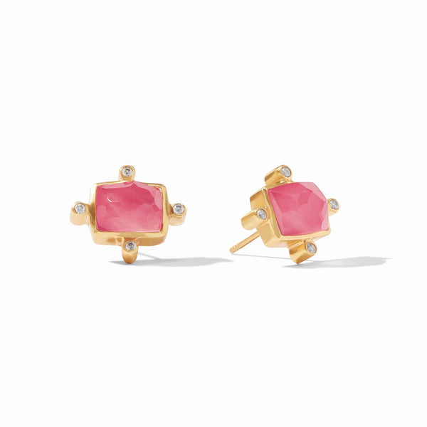 Jewelry Clara Stud Earrings // Peony Pink 