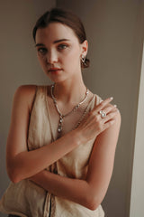 Jewelry Handmade Crystal Brass Ring 