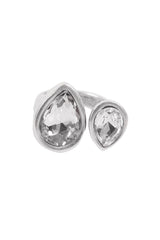 Jewelry Handmade Crystal Brass Ring 