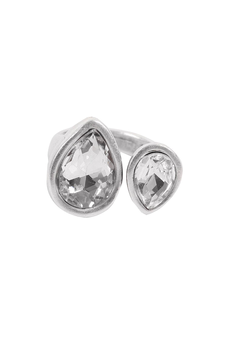 Jewelry Handmade Crystal Brass Ring 