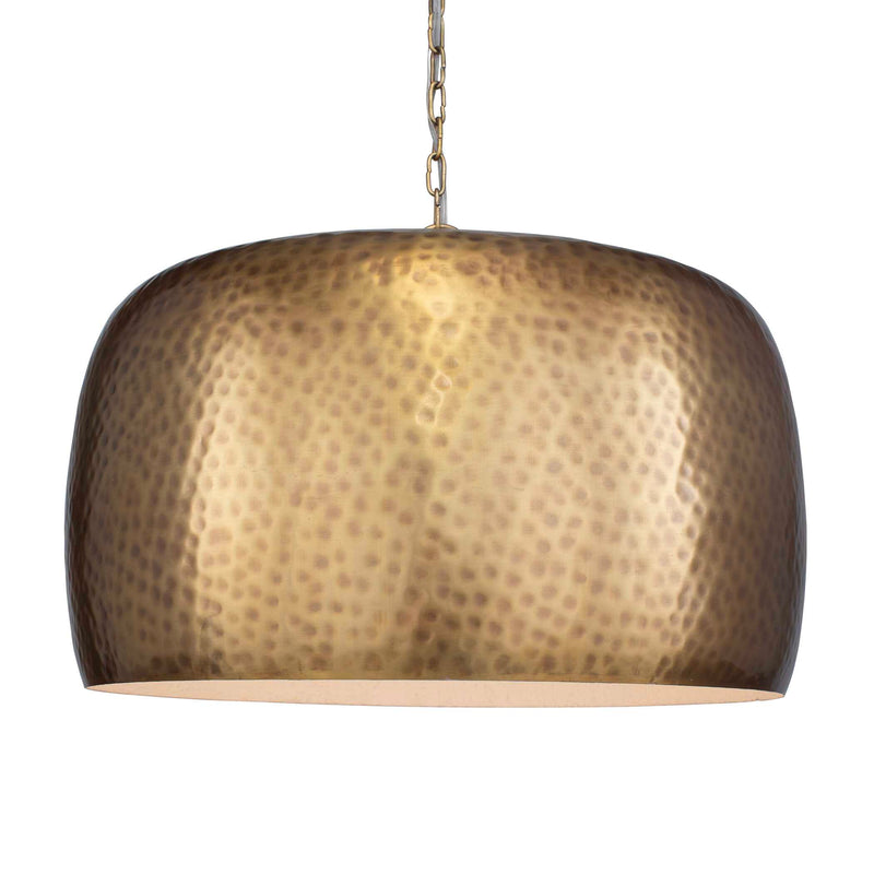 Lighting Lemont Hammered Brass 1 Light Pendant 
