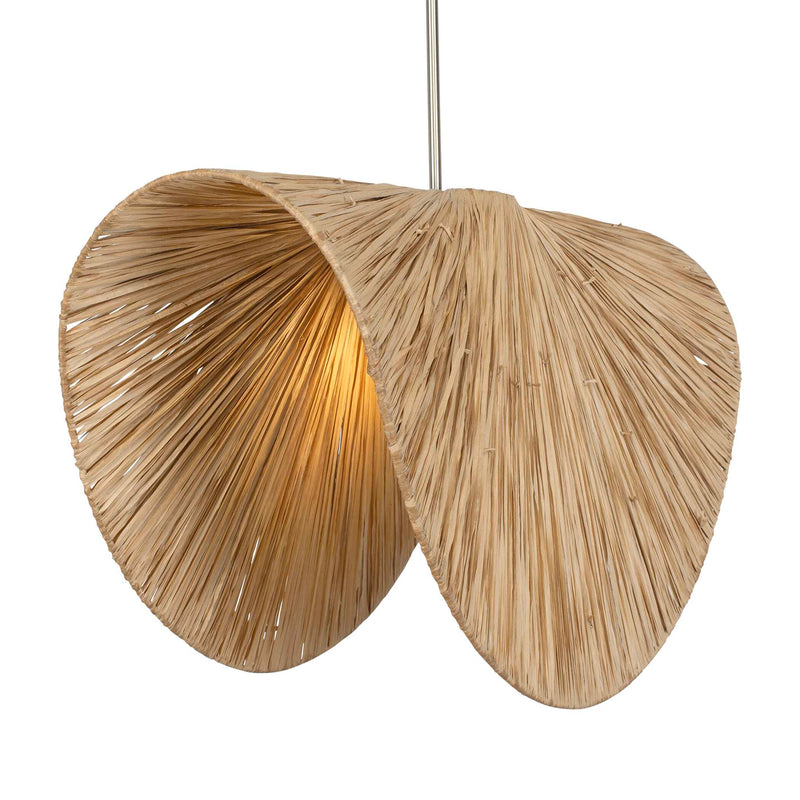 Lighting Bend 1 Light Raffia Pendant 