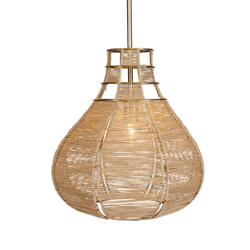 Lighting Hestia 1 Light Natural Rope Pendant 
