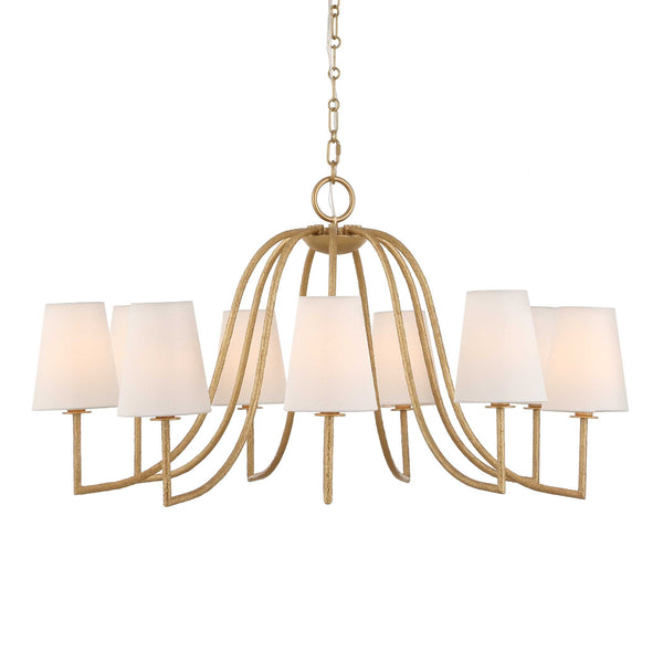 Lighting Seville 9 Light Gold Chandelier 