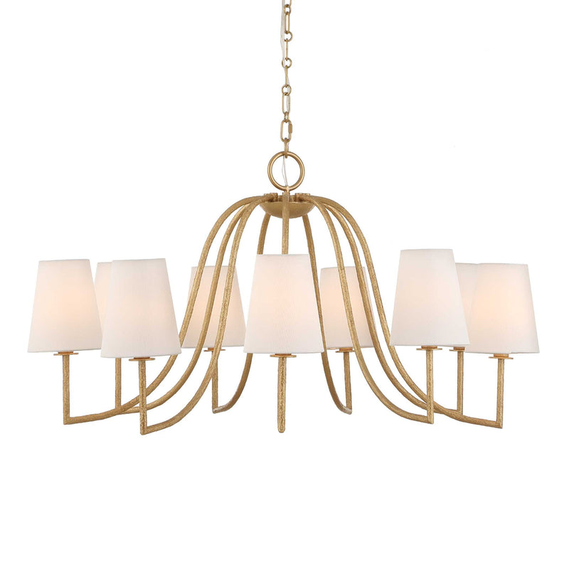 Lighting Seville 9 Light Gold Chandelier 