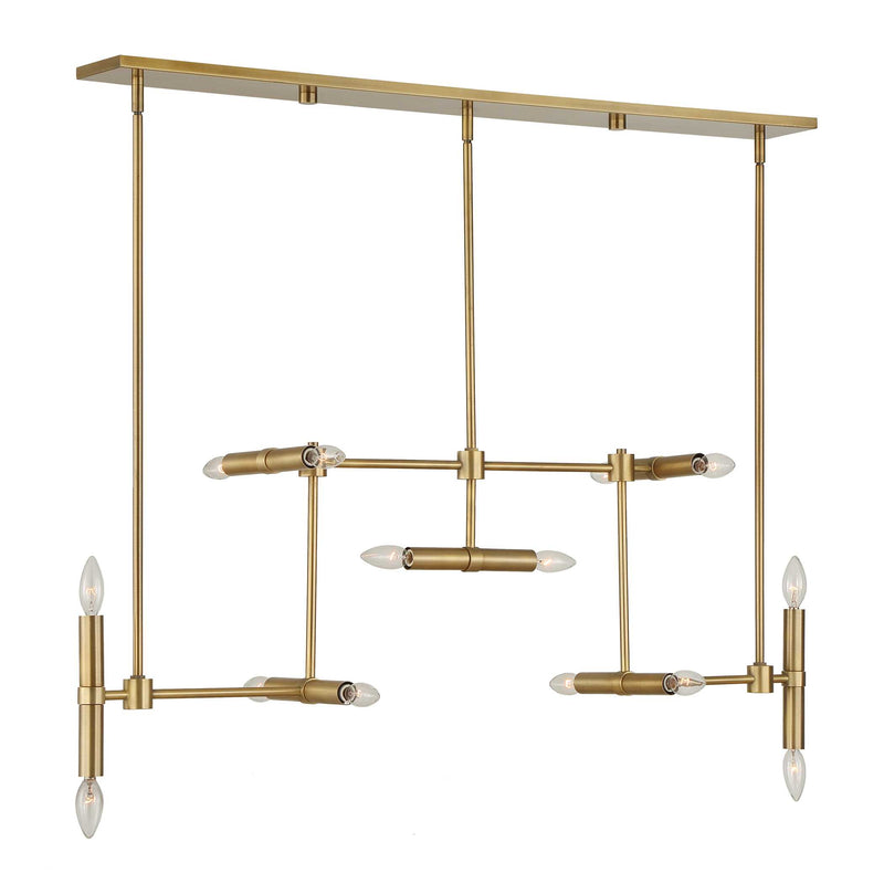 Lighting Cadre 14 Light Modern Linear Pendant 