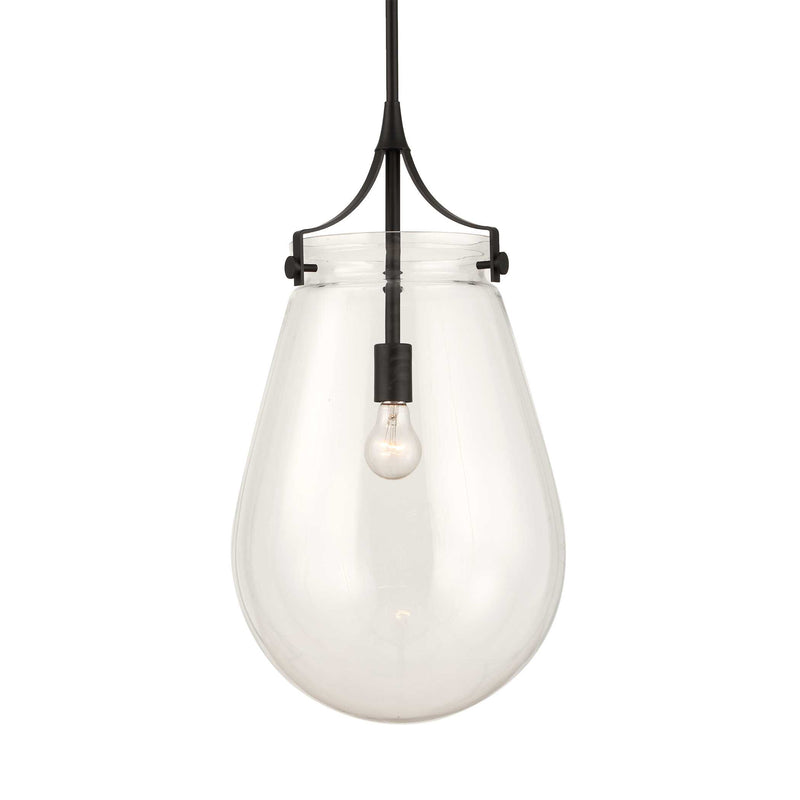 Lighting Dewdrop 1 Light Glass Shade Pendant 