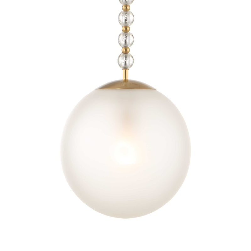 Lighting Ripple 1 Light Frost Glass Pendant 