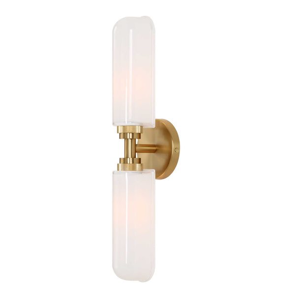 Lighting Wellsville 2 Lt Brass Sconce 