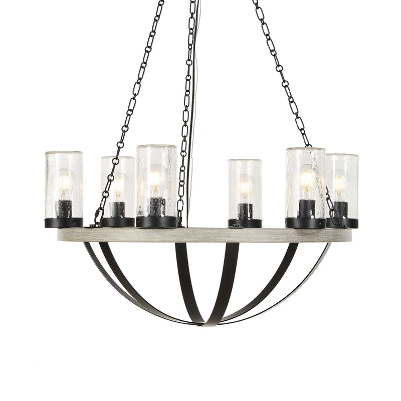 Lighting Edgecomb 6 Light Indoor-Outdoor Chandelier 