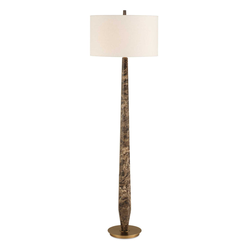 Lighting Tyree Brown Marble Floor Lamp 