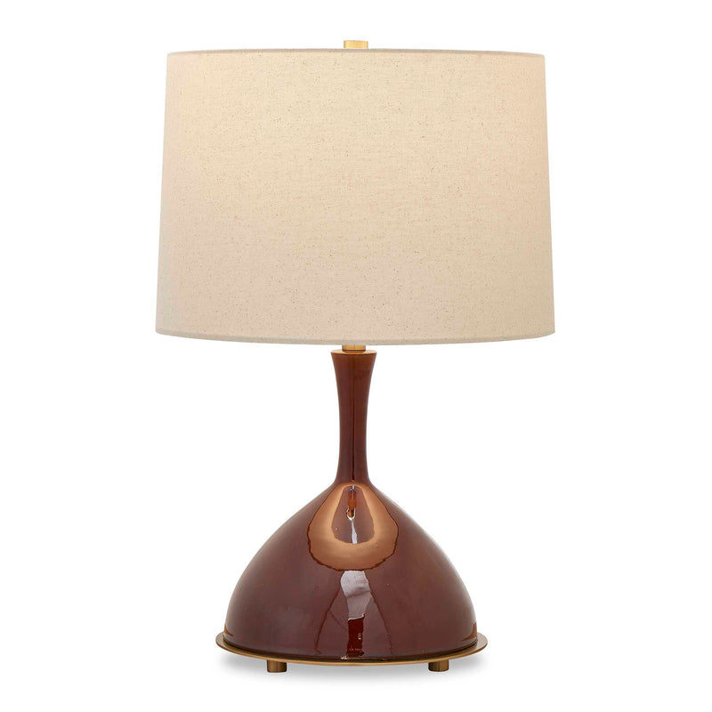 Lighting Colette Burgundy Table Lamp 